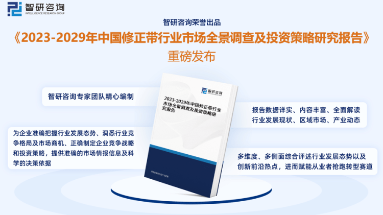 行業(yè)干貨！智研咨詢發(fā)布：2023年中國(guó)修正帶行業(yè)市場(chǎng)分析報(bào)告