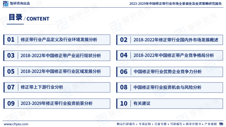 行業(yè)干貨！智研咨詢(xún)發(fā)布：2023年中國(guó)修正帶行業(yè)市場(chǎng)分析報(bào)告